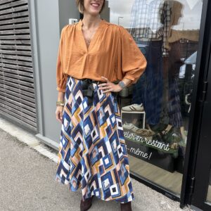 blouse camel