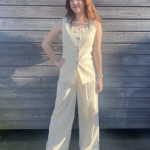 PANTALON RAYÉ VANILLE