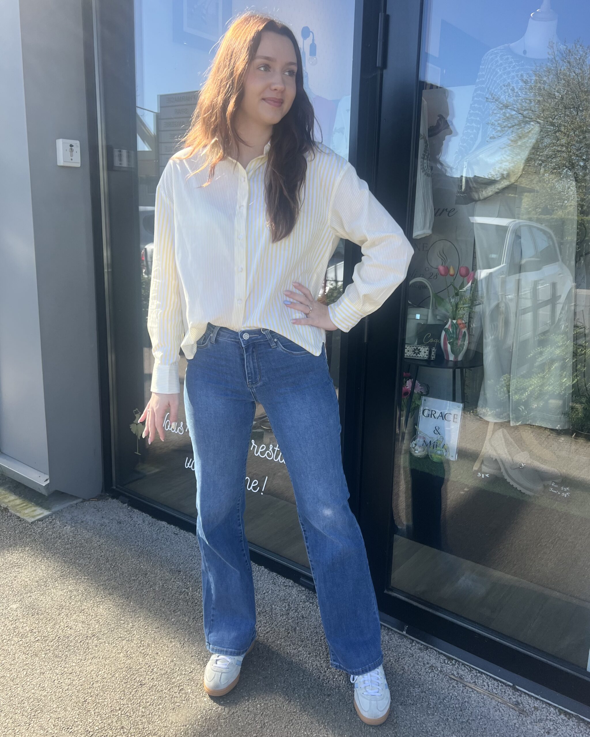 CHEMISE RAYÉE JAUNE – Image 3