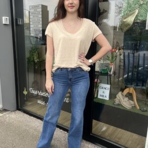 TEE SHIRT BEIGE COL V