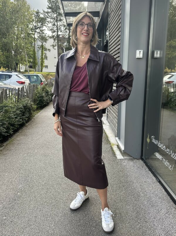 BLOUSON SIMILI CUIR