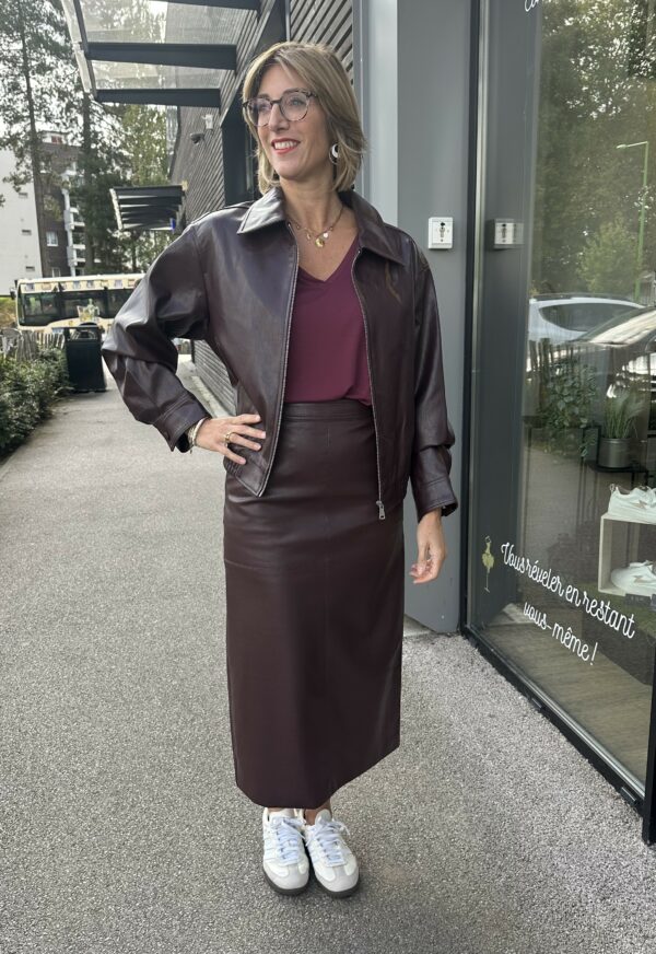 BLOUSON SIMILI CUIR – Image 2