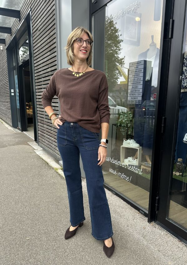 PULL REVERSIBLE CHOCOLAT – Image 2