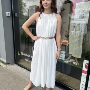 ROBE CRÈME MI LONGUE