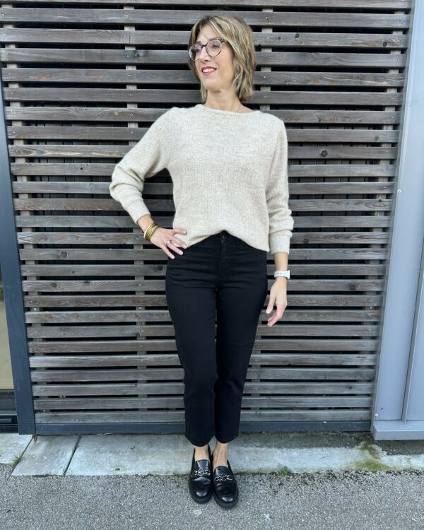 JEANS MOM 7/8 NOIR – Image 2