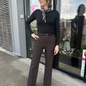 PANTALON HABILLÉ CHOCOLAT femme chic