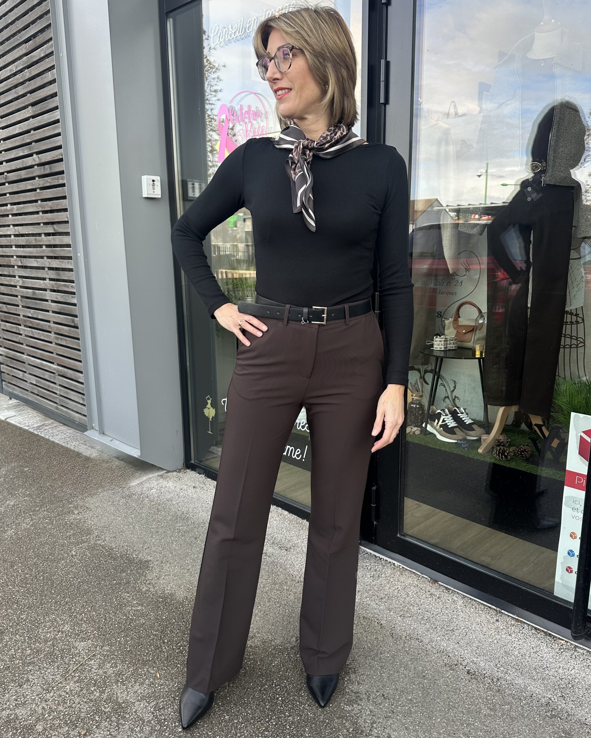 TEE-SHIRT NOIR femme chic