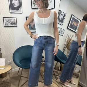 debardeur gris moucheté