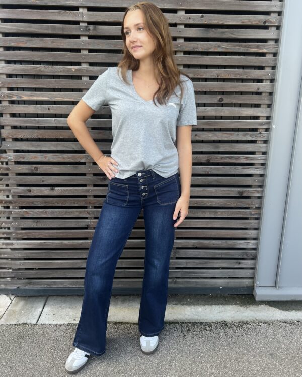 tee shirt gris bisous