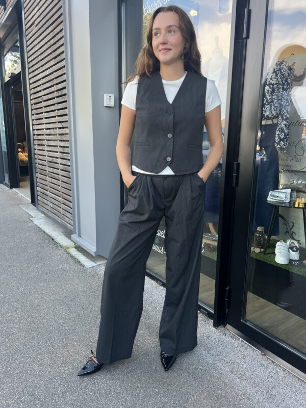 PANTALON RAYE ANTHRACITE – Image 3