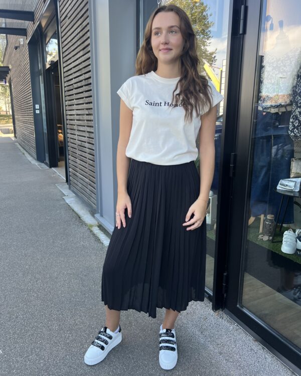 JUPE TAILLE ELASTIQUE NOIR – Image 2