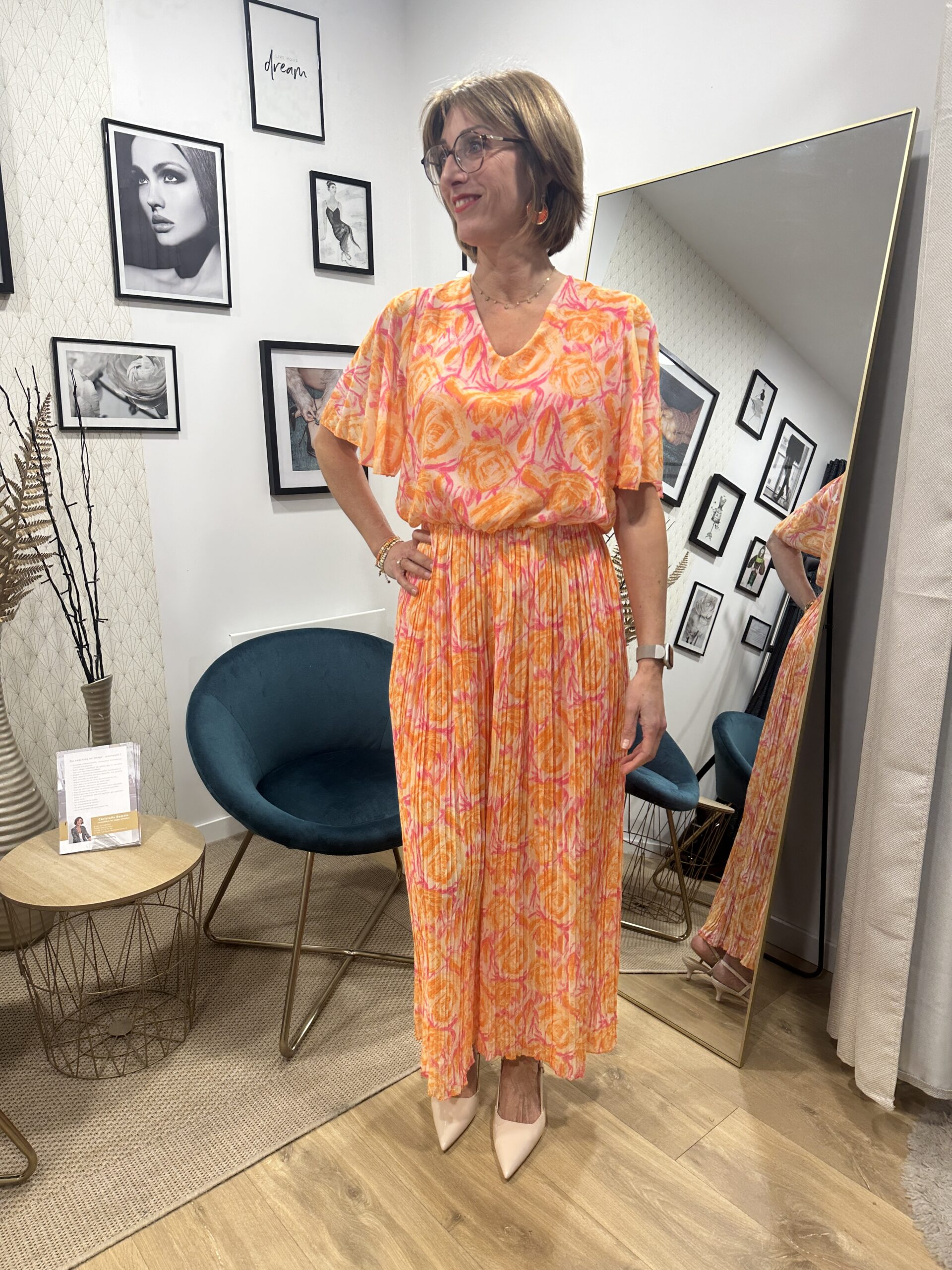 COMBINAISON ORANGE ET ROSE – Image 2