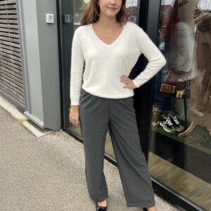 PANTALON HABILLE GRIS