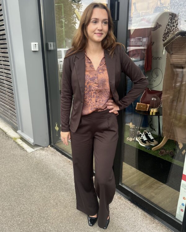 VESTE BLAZER MARRON – Image 2