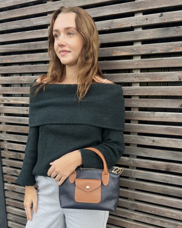 SAC PETIT MODÈLE BLEU ET MARRON
