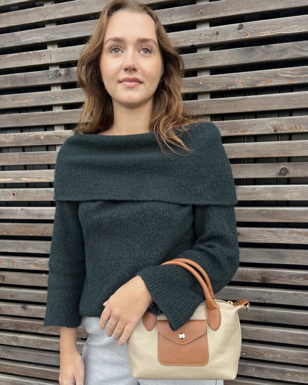SAC PETIT MODÈLE TAUPE ET MARRON