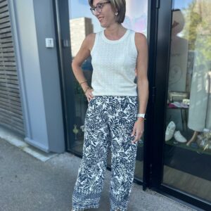 pantalon palazzo imprimé