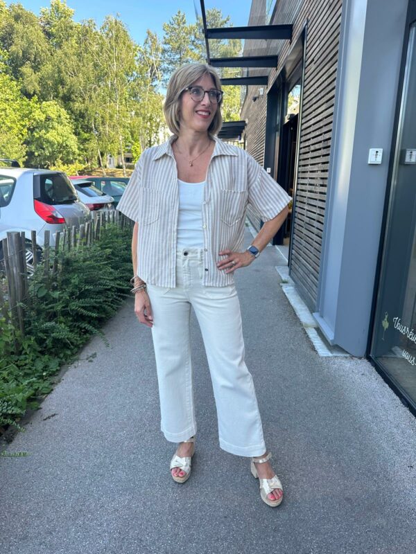 chemise rayée manches courtes