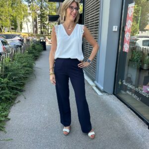 pantalon pont bleu marine